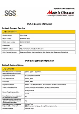 Wonclean SGS certificates for cleanroom manufacturer material compliance and 2026 flame retardancy testing