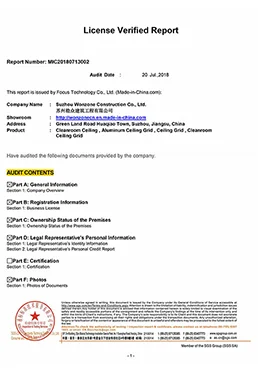 2026 Cleanroom Industrial Compliance License Verified Report featuring ISP and ICP certifications for verified cleanroom manufacturer integrity