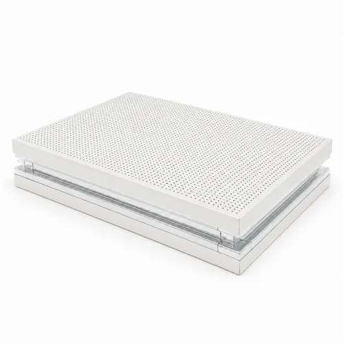 Soundproof panel perforated facing and edge frame