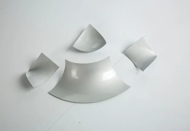 Real aluminum cleanroom frame profiles used to reinforce wall panel openings and long-span panel edges