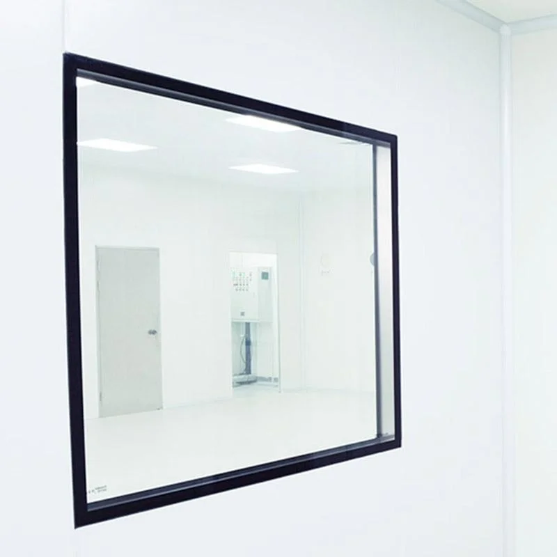 Clean room double glass window