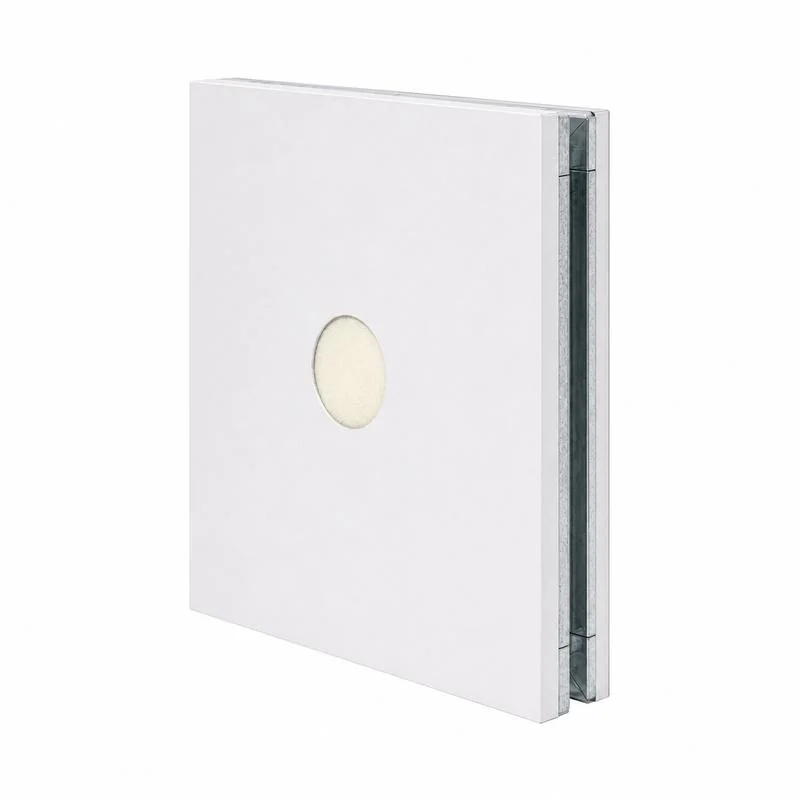 PIR cleanroom panel - perspective view with PIR foam core and edge joint