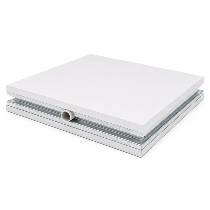 Pre-insulated cleanroom air duct panel - smooth facing and edge profile