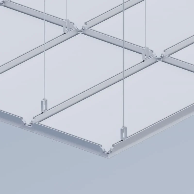 Clean room ceiling grid