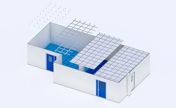 Structure of clean room ceiling system