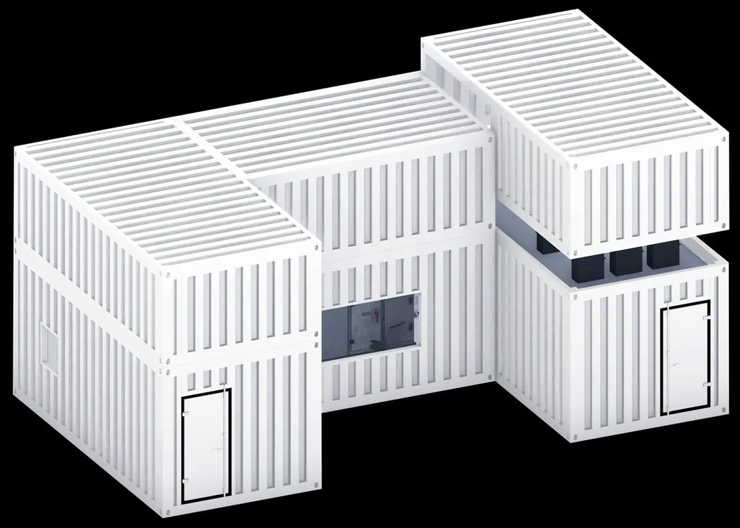 Containerized modular cleanroom laboratory complex formed from joined shipping-container modules